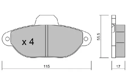 Комплект тормозных колодок, дисковый тормоз AISIN купить